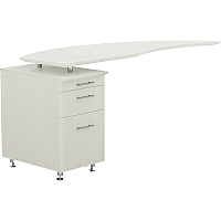 Safco Medina Mocha Laminate Office Unit L-shaped - 1