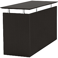 Safco Medina Mocha Laminate Office Unit 1" Thickness Work Surface, 29.5" Height x 48.5" Width x 20" Depth Return, 0" Thickness Table Top - Beveled Edge - Material: Medium Density Fiberboard (MDF) - Finish: Mocha Laminate - Durable, Ergonomic, No (MNRTLDC)