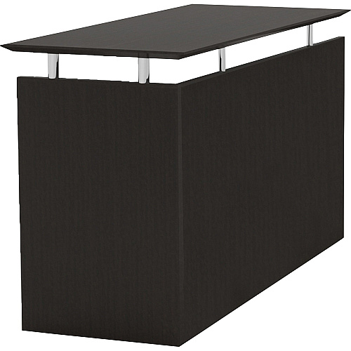 Safco Medina Mocha Laminate Office Unit 1" Thickness Work Surface, 29.5" Height x 48.5" Width x 20" Depth Return, 0" Thickness Table Top - Beveled Edge - Material: Medium Density Fiberboard (MDF) - Finish: Mocha Laminate - Durable, Ergonomic, No (MNRTLDC)