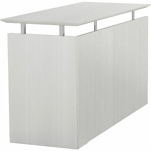 Safco Medina Textured Sea Salt Laminate Unit 1" Thickness Work Surface, 29.5" Height x 48.5" Width x 20" Depth Return, 0" Thickness Table Top - Beveled Edge - Material: Medium Density Fiberboard (MDF) - Finish: Textured Sea Salt - Durable - For  (MNRTTSS)