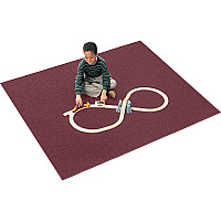 Carpets for Kids&reg; Solid Color Mt. St. Helens Carpet Rug Floor Rug - 90" Length x 12 ft Width - Rectangle - Cranberry - Nylon, Yarn - 1 Each (2176810)