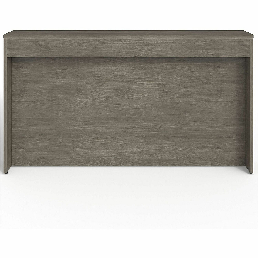 Lorell Prominence 2.0 Reception Desk Counter Rectangle - 12" Height x 74.3" Width x 11.9" Depth, 1" Thickness Table Top - Band Edge - Material: Particleboard, Thermofused Laminate (TFL) - Finish: Gray Elm, Thermofused Melamine (TFM), Thermo (LLRPMC7643GE)
