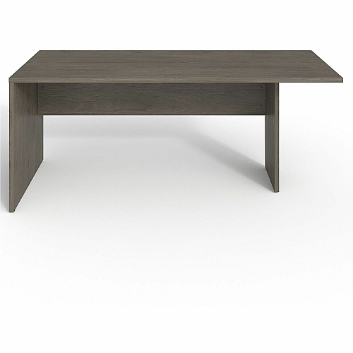 Lorell Prominence 2.0 Peninsula Desk 29" Height x 72" Width x 30" Depth, 1" Thickness Top - Material: Particleboard, Thermofused Melamine (TFM) - Finish: Gray Elm - Laminated, Durable, Mar Resistant, Burn Resistant, Impact Resistant, Edge B (LLRPRT3072GE)