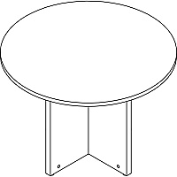 Lorell Prominence 2.0 Round Laminate Conference Table 29