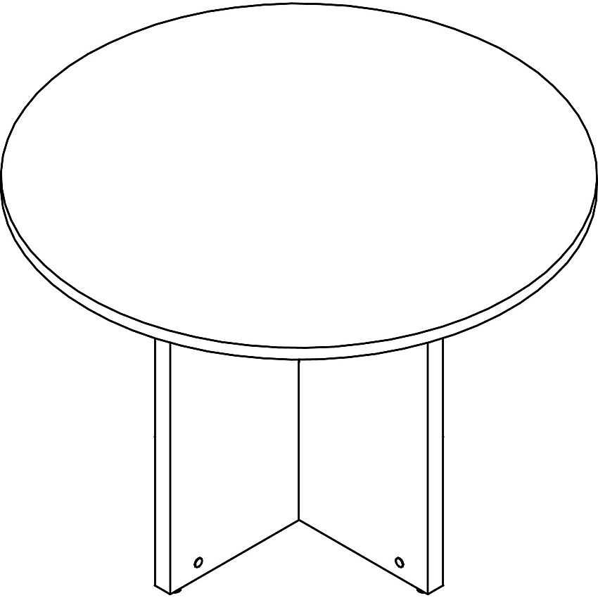 Lorell Prominence 2.0 Round Laminate Conference Table 29" Height x 42" Diameter, x 1" Thickness Top - Material: Particleboard - Finish: Gray (LLRPT42RGE)