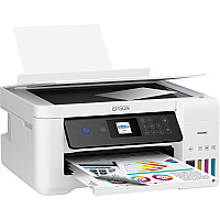 Epson WorkForce ST-C2100 Wireless Inkjet Multifunction Printer - Color Copier/Printer/Scanner - 5760 x 1440 dpi class - Automatic Duplex Print - Up to 3000 Pages Monthly - 100 sheets Input - Color Flatbed Scanner - 1200 dpi Optical Scan - Wir (C11CJ63203)
