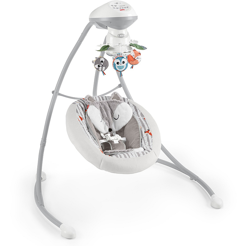 Fisher-Price Peek-a-boo Fox Cradle 'n Swing 25 lb Weight Capacity - Gray - Plush (GNG40)
