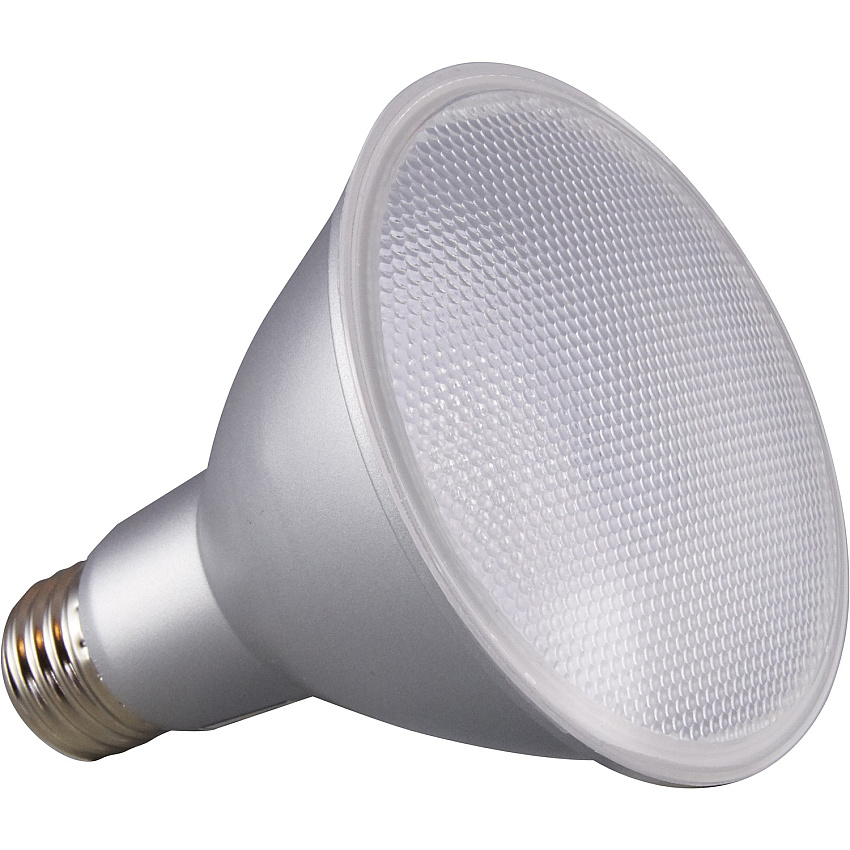Satco PAR 30 LN LED Bulb 12.50 W - 75 W Incandescent Equivalent Wattage - 120 V AC - 1000 lm - Parabolic Reflector - PAR30LN Size - Clear - Warm White Light Color - E26 Base - 25000 Hour - 3000&deg;K Color Temperature - 90 CRI - 40&deg; Beam Angl (S29431)