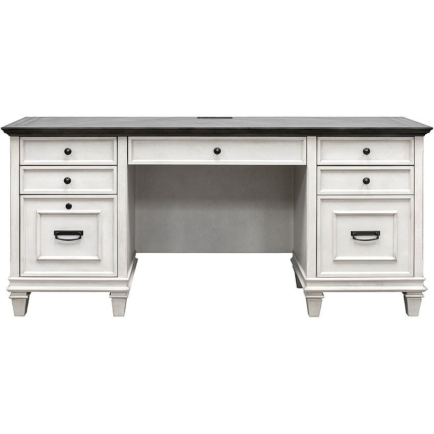Martin Hartford Credenza Rectangle - 31" Height x 70" Width x 21" Depth - Total Drawer(s): 4 - 1 Door(s) - Material: Wood Grain, Veneer, Metal, Wire Mesh - Finish: Vintage Linen - 1 Each (IMHF689W)