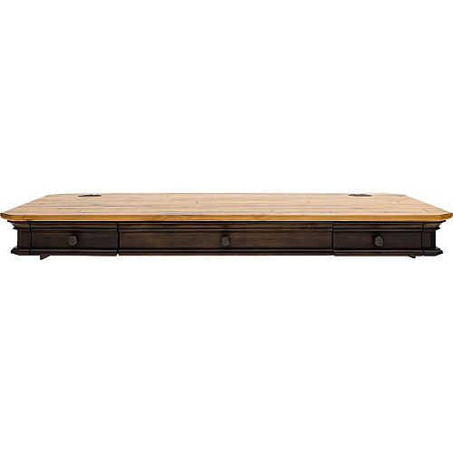 Martin Sonoma Sit/Stand Desktop, Power Center Sold with 384B Rectangle - 6" Height x 54" Width x 28" Depth - Total Drawer(s): 3 - Material: Wood Veneer - Finish: Dark Roast - 1 Each (IMSA384T)