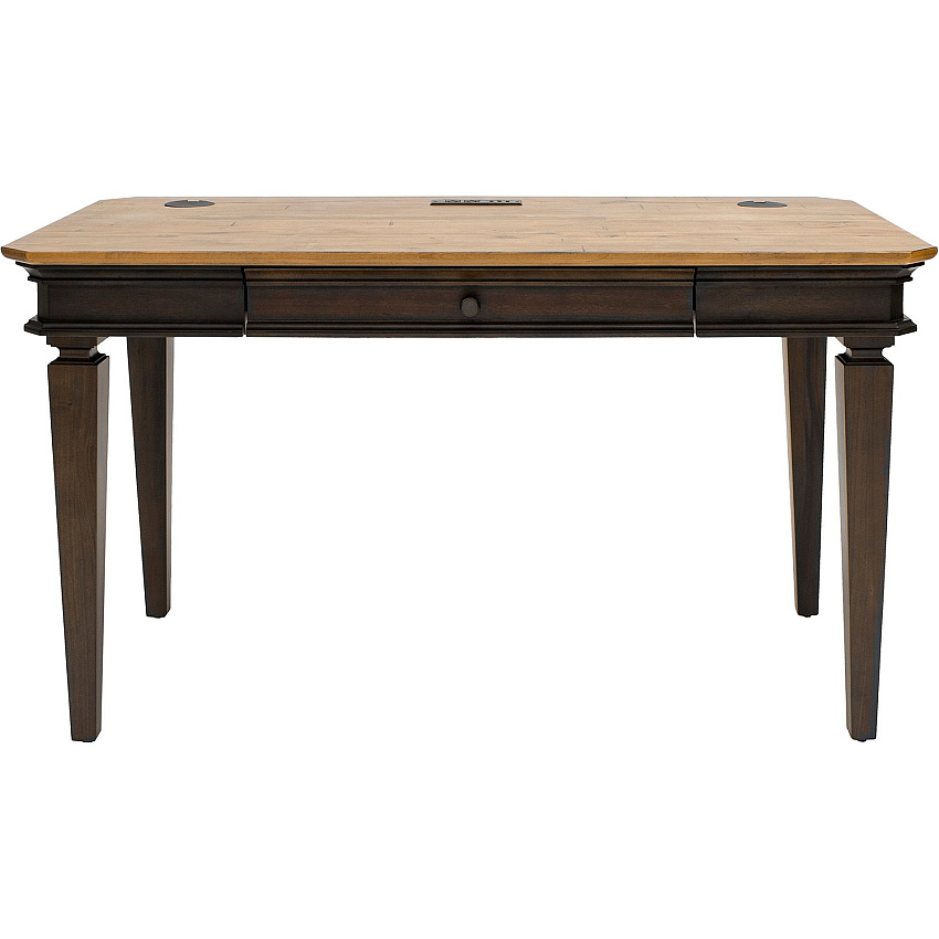 Martin Sonoma Writing Desk Rectangle - 30" Height x 54" Width x 28" Depth - Material: Wood Veneer - Finish: Dark Roast - 1 Each (IMSA384)