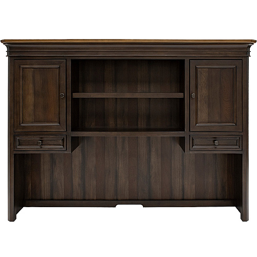 Martin Sonoma Hutch Rectangle - 48" Height x 68" Width x 14" Depth - Total Drawer(s): 2 - 2 Door(s) - 3 Adjustable Shelf(ves) - Material: Wood Veneer - Finish: Dark Roast - Adjustable Shelf - For Office - 1 Each (IMSA682)
