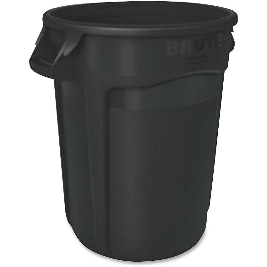 Rubbermaid Commercial Vented Brute 10-gallon Container 10 gal Capacity - Round - Stackable, Fade Resistant, Warp Resistant, Crack Resistant, Crush Resistant, Reinforced Base, Durable, Ergonomic Handle, Contoured Base Handle, Vented, Tear Resis (1926827CT)