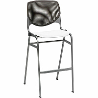 KFI Barstool Chair Brownstone, White - 1 Each (BR230BKB18S8)