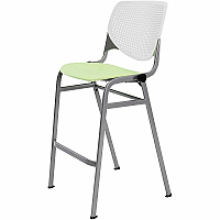 KFI Barstool Chair White, Lime Green - 1 Each (BR230BKB8S14)