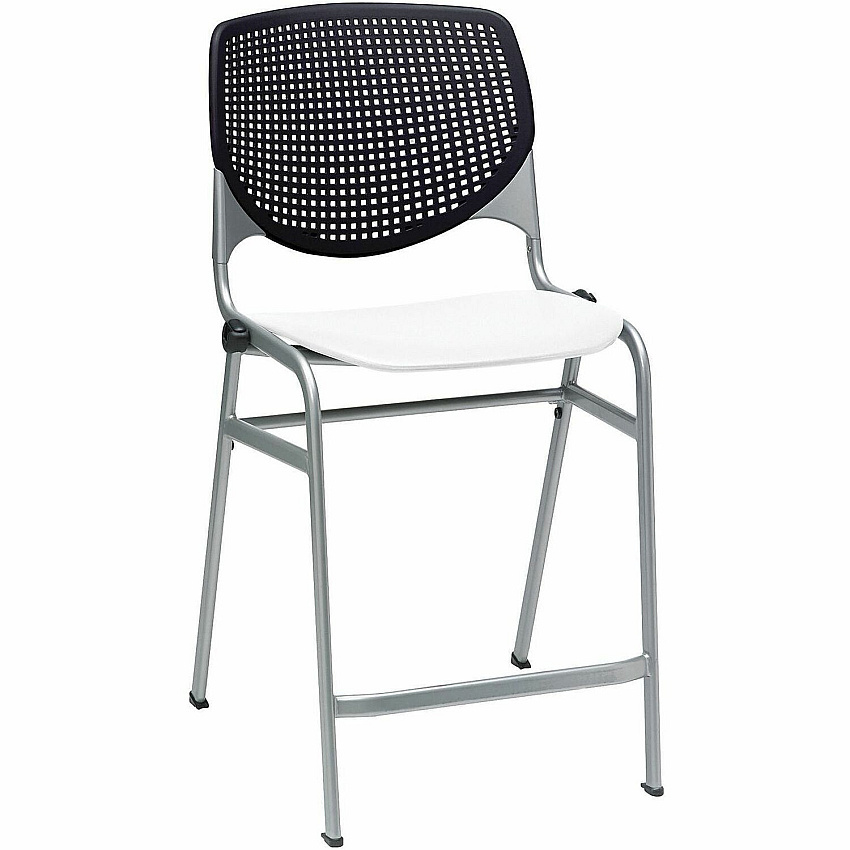 KFI Seating Bar Stool Black, White - 1 Each (CT230BKB10S8)