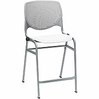 KFI Seating Bar Stool Light Gray, White - 1 Each (CT230BKB13S8)