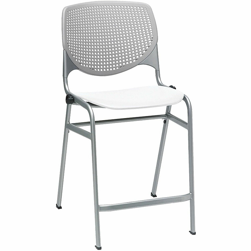 KFI Seating Bar Stool Light Gray, White - 1 Each (CT230BKB13S8)