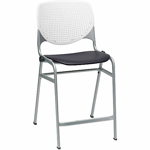 KFI Seating Bar Stool White, Black - 1 Each (CT230BKB8S10)