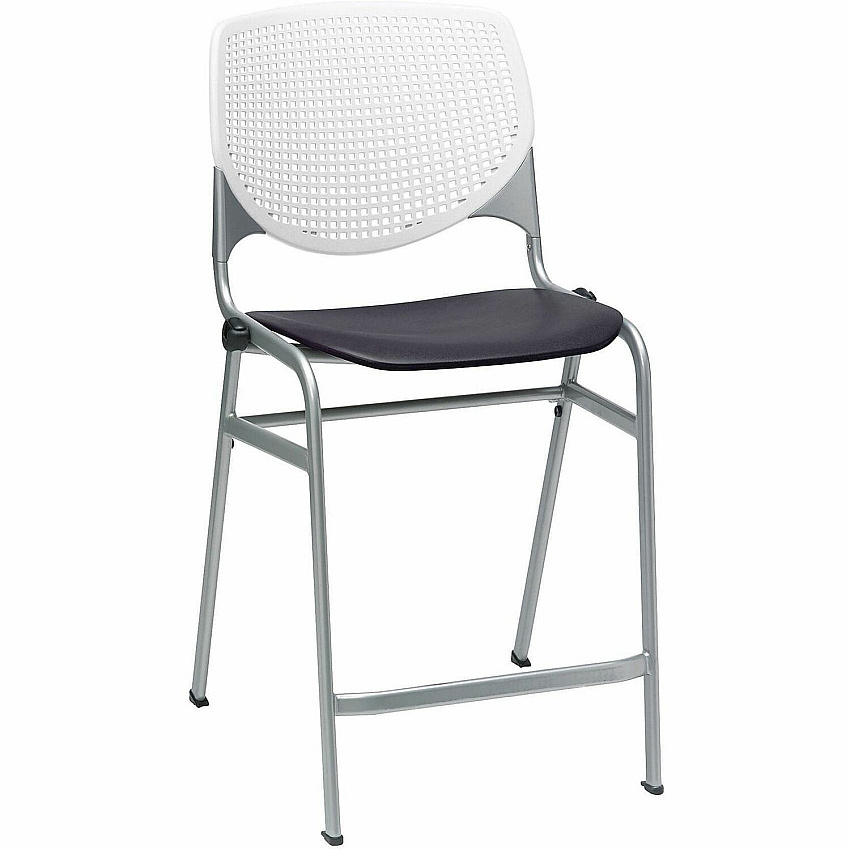 KFI Seating Bar Stool White, Black - 1 Each (CT230BKB8S10)