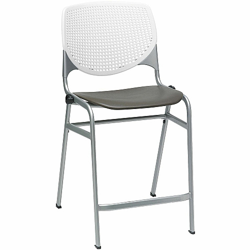 KFI Seating Bar Stool White, Brownstone - 1 Each (CT230BKB8S18)