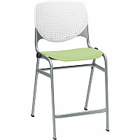 KFI Seating Bar Stool White, Lime Green - 1 Each (CT230BKB8S14)