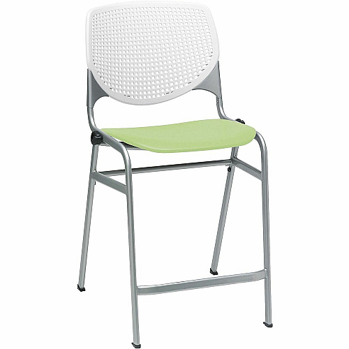 KFI Seating Bar Stool White, Lime Green - 1 Each (CT230BKB8S14)