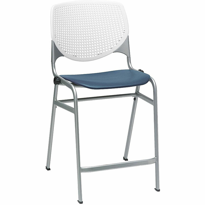 KFI Seating Bar Stool White, Navy - 1 Each (CT230BKB8S03)
