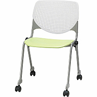 KFI Stacking Chair Lime Green, White - 1 Each (CS230BKB8S14)