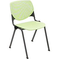 KFI Stacking Chair Lime Green Seat Color - Polypropylene Seat Material - Lime Green Back Color - Polypropylene Back Material - Steel Frame Material - Four-legged Base - 1 Each (2300BKP14)