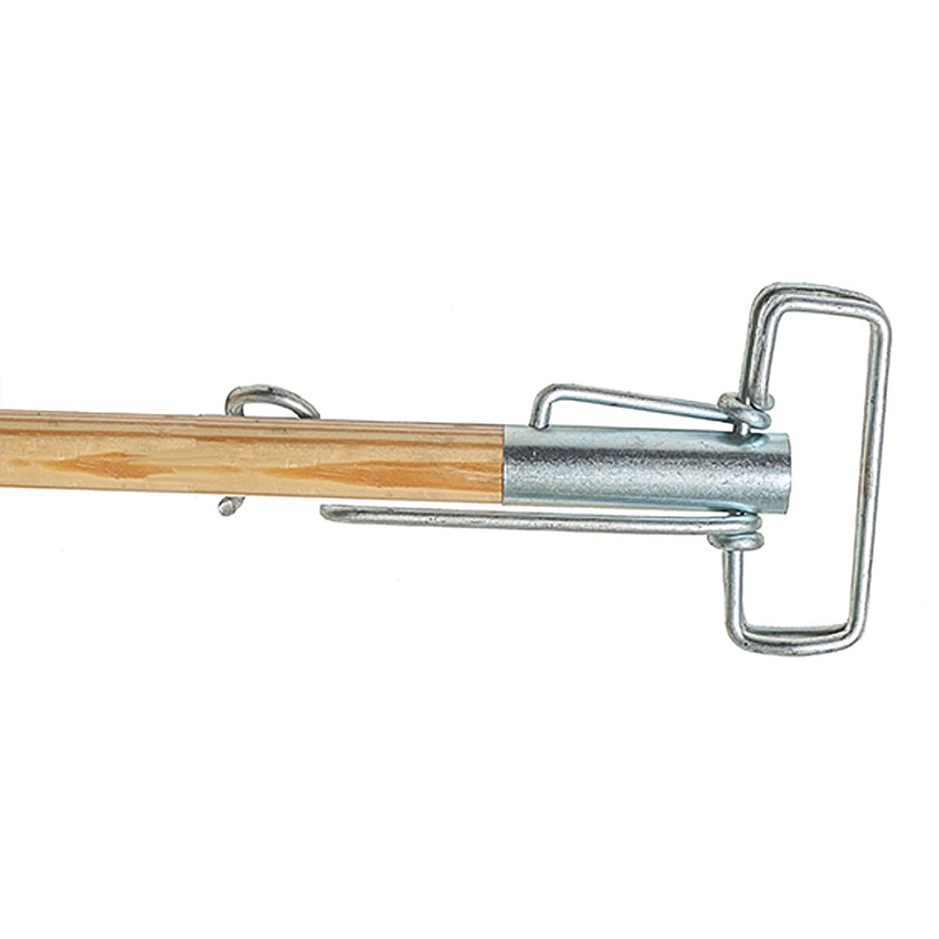 Genuine Joe Metal Sure Grip Mop Handle 60" Length x 1.13" Diameter - Brown - Metal - 1 Each (GJO18415)