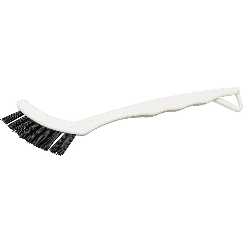 Genuine Joe Hand Held Grout Brush Nylon Bristle - 8" Handle Length - Plastic Handle - Black, Blue - 1 Each (GJO18414)