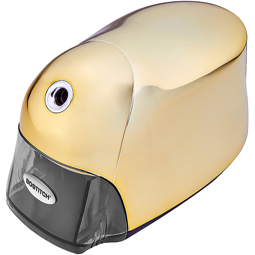 Bostitch QuietSharp Executive Pencil Sharpener 4" Width x 7.5" Depth - Gold - 1 Each (EPS8GOLD)