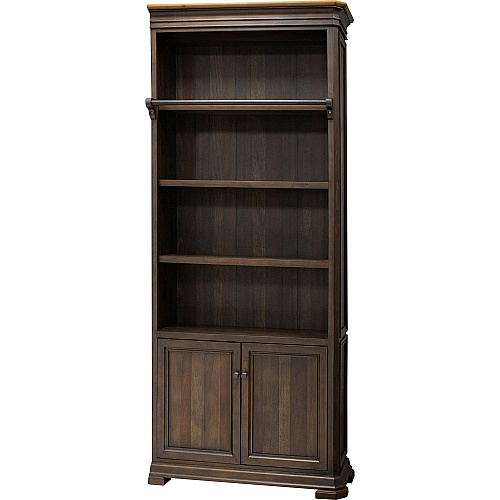 Martin Sonoma Veneer Bookcase 94" Height x 40" Width x 14" Depth - 2 Door(s) - 3 Adjustable Shelf(ves) - Material: Wood Veneer - Finish: Dark Roast - 1 Each (IMSA4094L)
