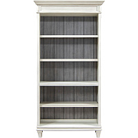 Martin Hartford Open Bookcase 78" Height x 40" Width x 14" Depth - 5 Shelve(s) - 3 Adjustable Shelf(ves) - Material: Natural Wood, Wire Mesh - Finish: Vintage Linen - 1 Each (IMHF4078W)