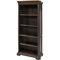 Martin Sonoma Veneer Bookcase 14" Height x 36" Width x 78" Depth - 2 Door(s) - 3 Adjustable Shelf(ves) - Material: Wood Veneer - Finish: Dark Roast - 1 Each (IMSA3678)