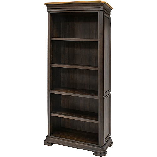Martin Sonoma Veneer Bookcase 14" Height x 36" Width x 78" Depth - 2 Door(s) - 3 Adjustable Shelf(ves) - Material: Wood Veneer - Finish: Dark Roast - 1 Each (IMSA3678)