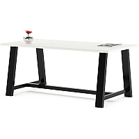 KFI Conference Table Sawhorse Top - Cross Beam Base - 36" Table Top Width x 72" Table Top Depth - Assembly Required - Designer White - High Pressure Laminate (HPL) - 1 Each (819832022230)
