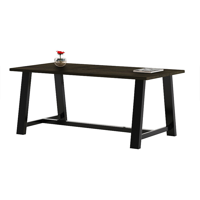 KFI Conference Table Sawhorse Top - Cross Beam Base - 36" Table Top Width x 72" Table Top Depth - Assembly Required - Espresso - High Pressure Laminate (HPL) - 1 Each (819832024050)