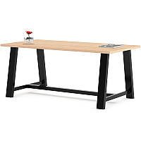 KFI Conference Table Sawhorse Top - Cross Beam Base - 36" Table Top Width x 72" Table Top Depth - Assembly Required - Maple - High Pressure Laminate (HPL) - 1 Each (819832022285)