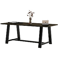 KFI Conference Table Rectangle Top - Cross Beam Base - 4 Legs - 84" Table Top Length x 36" Table Top Width - Assembly Required - Espresso - High Pressure Laminate (HPL) - 1 Each (819832024111)