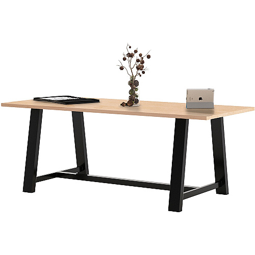 KFI Conference Table Sawhorse Top - Cross Beam Base - 36" Table Top Width x 84" Table Top Depth - Assembly Required - Maple - High Pressure Laminate (HPL) - 1 Each (819832022407)