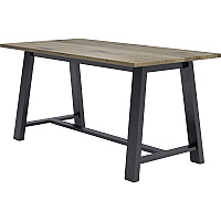 KFI Conference Table Rectangle Top - Cross Beam Base - 4 Legs - 84" Table Top Length x 36" Table Top Width - Assembly Required - Natural - High Pressure Laminate (HPL) - 1 Each (819832024098)
