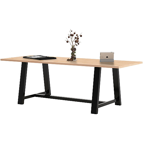 KFI Conference Table Sawhorse Top - Cross Beam Base - 36" Table Top Width x 96" Table Top Depth - Assembly Required - Maple - High Pressure Laminate (HPL) - 1 Each (819832022520)