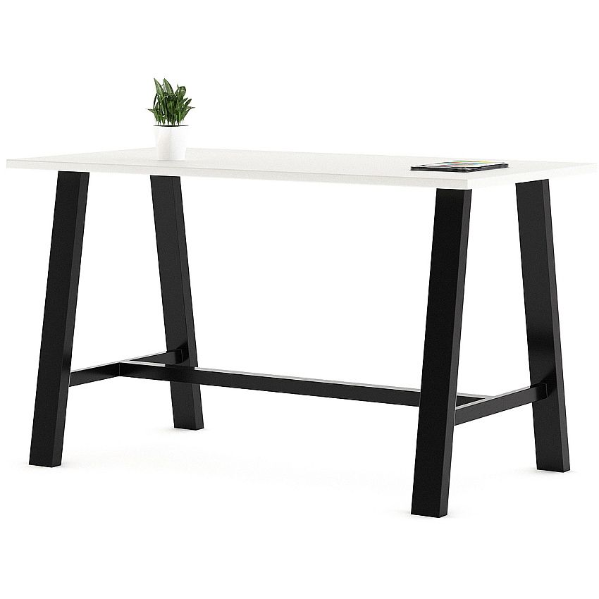 KFI Midtown Base Cafe Table 36" Table Top Width x 72" Table Top Depth - Assembly Required - White - Solid Wood Top Material - 1 Each (819832022957)