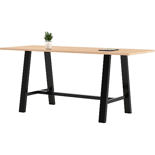 KFI Midtown Base Cafe Table 36" Table Top Width x 84" Table Top Depth - Assembly Required - Maple - Solid Wood Top Material - 1 Each (819832023121)