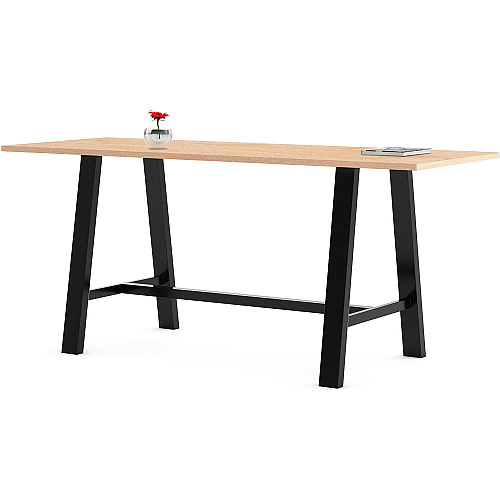 KFI Midtown Base Cafe Table 36" Table Top Width x 84" Table Top Depth - Assembly Required - Maple - Solid Wood Top Material - 1 Each (819832023244)