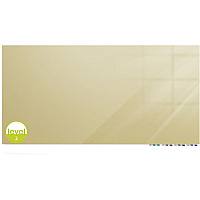 Ghent Magnetic Aria - Horizontal 72" (6 ft) Width x 36" (3 ft) Height - Beige Tempered Glass Surface - Rectangle - Horizontal - Magnetic - Eraser Included - 1 Each (ARIASM36BG)