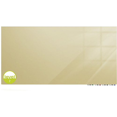 Ghent Magnetic Aria - Horizontal 72" (6 ft) Width x 36" (3 ft) Height - Beige Tempered Glass Surface - Rectangle - Horizontal - Magnetic - Eraser Included - 1 Each (ARIASM36BG)