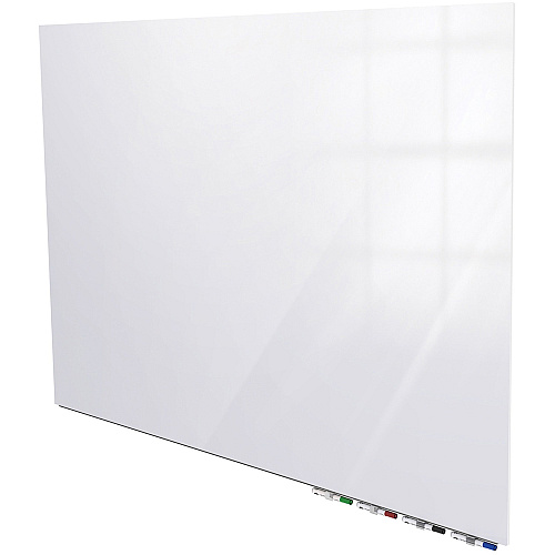 Ghent Magnetic Aria - Horizontal 72" (6 ft) Width x 36" (3 ft) Height - White Tempered Glass Surface - Rectangle - Horizontal - Magnetic - Eraser Included - 1 Each (ARIASM36WH)